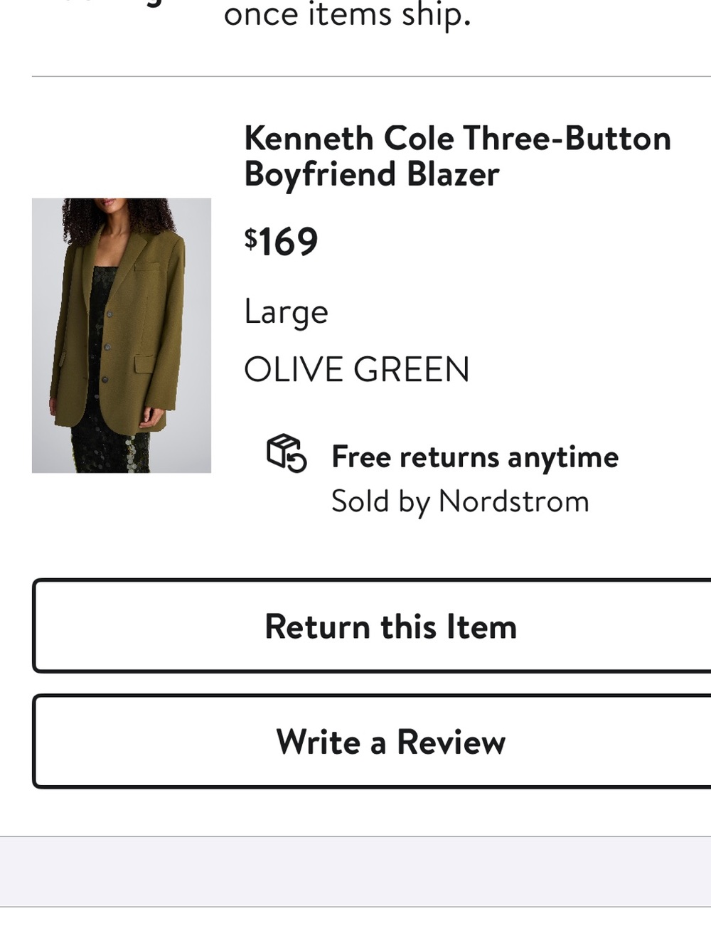Kenneth Cole women’s oversized/boyfriend blazer - Picture 8 of 12